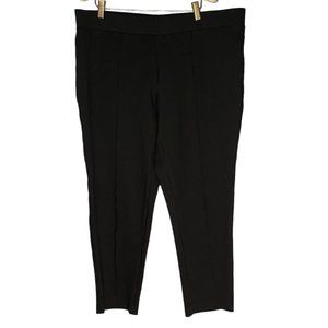 Jones Studio Women's Dress Pants Pullover Stretch Mid Rise Black Size 39 X 27